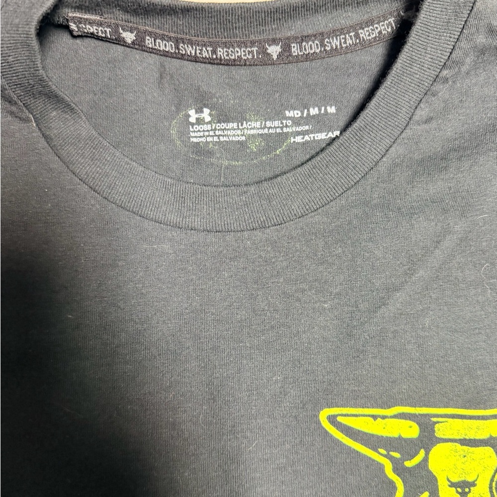 Under Armour Black Tee with Yellow Logo - Picture 3 of 3